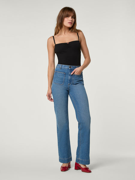 NEW popular ROUJE PARIS Madeleine Jeans - Uni Indigo Original