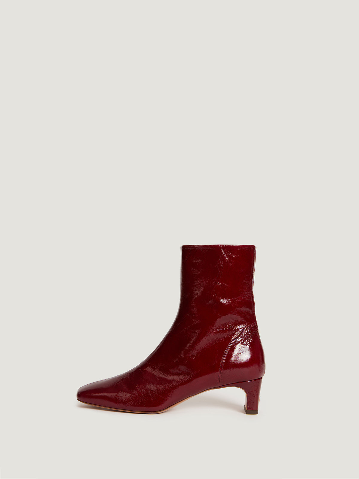 Maroon patent leather boots online